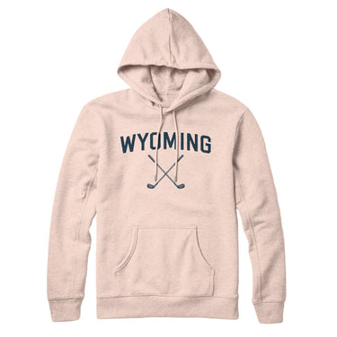 Wyoming Golf Hoodie-Pale Pink-Allegiant Goods Co. Vintage Sports Apparel