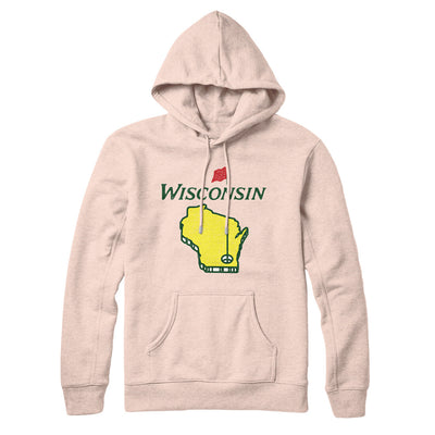 Wisconsin Golf Hoodie-Pale Pink-Allegiant Goods Co. Vintage Sports Apparel