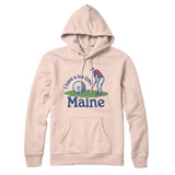 I Have A Tee Time In Maine Hoodie-Pale Pink-Allegiant Goods Co. Vintage Sports Apparel