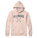 Illinois Golf Hoodie-Pale Pink-Allegiant Goods Co. Vintage Sports Apparel