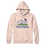 I Have A Tee Time In North Dakota Hoodie-Pale Pink-Allegiant Goods Co. Vintage Sports Apparel