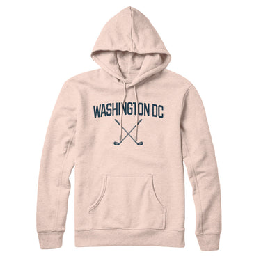 Washington Dc Golf Hoodie-Pale Pink-Allegiant Goods Co. Vintage Sports Apparel