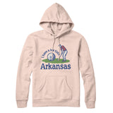 I Have A Tee Time In Arkansas Hoodie-Pale Pink-Allegiant Goods Co. Vintage Sports Apparel