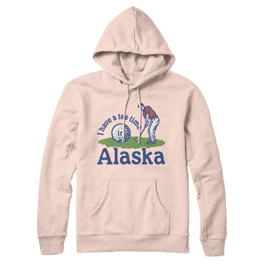 I Have A Tee Time In Alaska Hoodie-Pale Pink-Allegiant Goods Co. Vintage Sports Apparel
