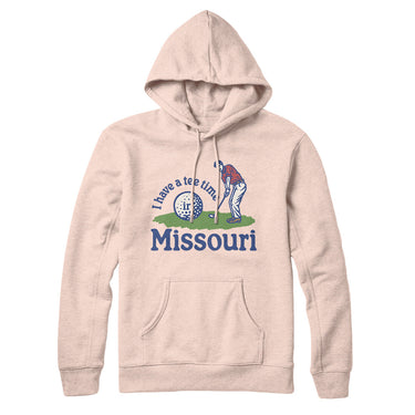 I Have A Tee Time In Missouri Hoodie-Pale Pink-Allegiant Goods Co. Vintage Sports Apparel