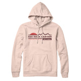 Red Rock Canyon Sunset Hoodie-Pale Pink-Allegiant Goods Co. Vintage Sports Apparel