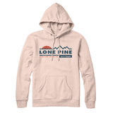 Lone Pine Mountain Sunset Hoodie-Pale Pink-Allegiant Goods Co. Vintage Sports Apparel