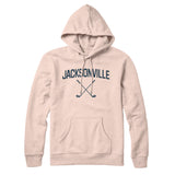 Jacksonville Golf Hoodie-Pale Pink-Allegiant Goods Co. Vintage Sports Apparel