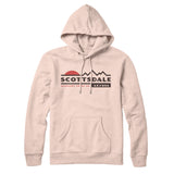 Scottsdale Mountain Sunset Hoodie-Pale Pink-Allegiant Goods Co. Vintage Sports Apparel