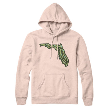 Florida Golf Course Hoodie-Pale Pink-Allegiant Goods Co. Vintage Sports Apparel
