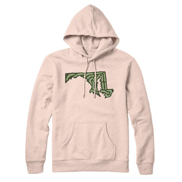 Maryland Golf Course Hoodie-Pale Pink-Allegiant Goods Co. Vintage Sports Apparel