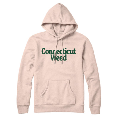 Connecticut Weed Hoodie-Pale Pink-Allegiant Goods Co. Vintage Sports Apparel