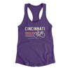 Cincinnati Cycling Women's Racerback Tank-Purple Rush-Allegiant Goods Co. Vintage Sports Apparel