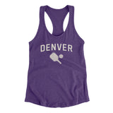 Denver Pickleball Women's Racerback Tank-Purple Rush-Allegiant Goods Co. Vintage Sports Apparel