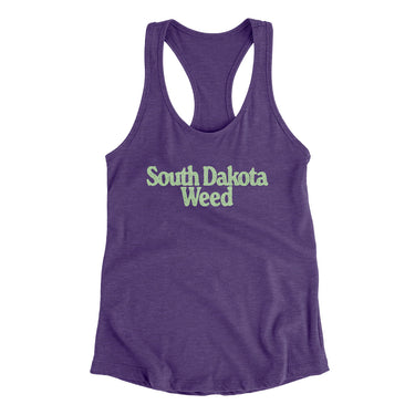 South Dakota Weed Women's Racerback Tank-Allegiant Goods Co. Vintage Sports Apparel