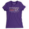Pittsburgh Cycling Women's T-Shirt-Purple Rush-Allegiant Goods Co. Vintage Sports Apparel