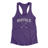 Buffalo Golf Women's Racerback Tank-Purple Rush-Allegiant Goods Co. Vintage Sports Apparel