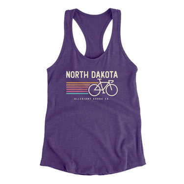 North Dakota Cycling Women's Racerback Tank-Allegiant Goods Co. Vintage Sports Apparel
