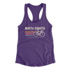 North Dakota Cycling Women's Racerback Tank-Purple Rush-Allegiant Goods Co. Vintage Sports Apparel