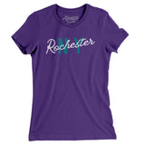 Rochester Ny Overprinted Women's T-Shirt-Allegiant Goods Co. Vintage Sports Apparel