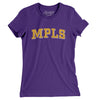 Mpls Varsity Women's T-Shirt-Purple Rush-Allegiant Goods Co. Vintage Sports Apparel
