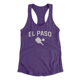 El Paso Pickleball Women's Racerback Tank-Purple Rush-Allegiant Goods Co. Vintage Sports Apparel