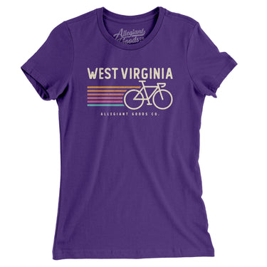 West Virginia Cycling Women's T-Shirt-Allegiant Goods Co. Vintage Sports Apparel