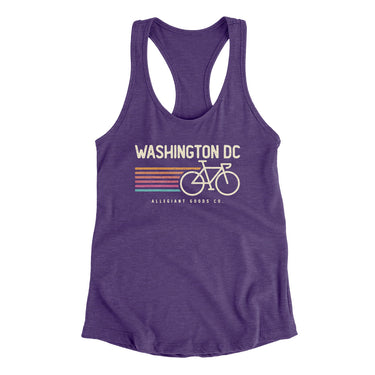 Washington Dc Cycling Women's Racerback Tank-Allegiant Goods Co. Vintage Sports Apparel