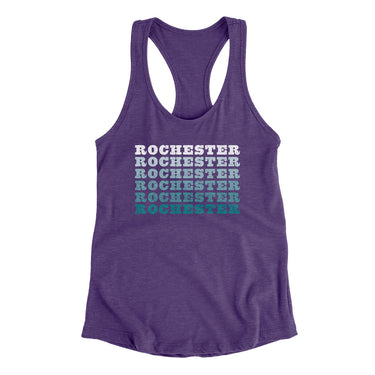 Rochester Repeat Women's Racerback Tank-Allegiant Goods Co. Vintage Sports Apparel