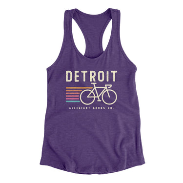 Detroit Cycling Women's Racerback Tank-Allegiant Goods Co. Vintage Sports Apparel