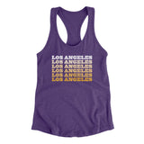 Los Angeles Repeat Women's Racerback Tank-Allegiant Goods Co. Vintage Sports Apparel