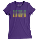 New Orleans Repeat Women's T-Shirt-Purple Rush-Allegiant Goods Co. Vintage Sports Apparel