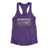 Indianapolis Cycling Women's Racerback Tank-Purple Rush-Allegiant Goods Co. Vintage Sports Apparel