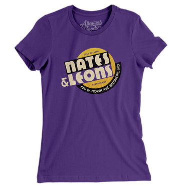 Nates & Leons Women's T-Shirt-Purple Rush-Allegiant Goods Co. Vintage Sports Apparel