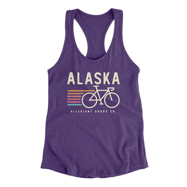 Alaska Cycling Women's Racerback Tank-Allegiant Goods Co. Vintage Sports Apparel
