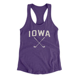 Iowa Golf Women's Racerback Tank-Purple Rush-Allegiant Goods Co. Vintage Sports Apparel