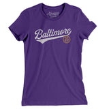 Baltimore Vintage Script Women's T-Shirt-Allegiant Goods Co. Vintage Sports Apparel