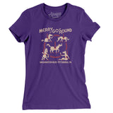Merry Go Round Pittsburgh Women's T-Shirt-Purple Rush-Allegiant Goods Co. Vintage Sports Apparel