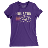 Houston Cycling Women's T-Shirt-Purple Rush-Allegiant Goods Co. Vintage Sports Apparel