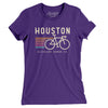 Houston Cycling Women's T-Shirt-Purple Rush-Allegiant Goods Co. Vintage Sports Apparel