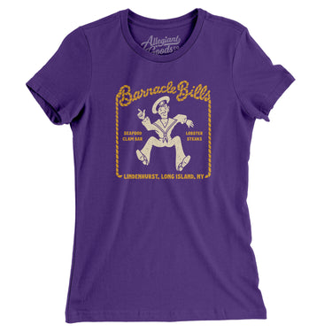 Barnacle Bills Long Island Women's T-Shirt-Purple Rush-Allegiant Goods Co. Vintage Sports Apparel