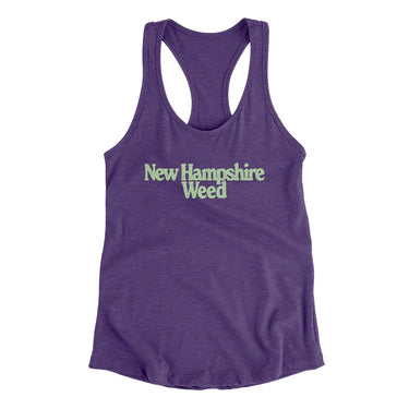 New Hampshire Weed Women's Racerback Tank-Allegiant Goods Co. Vintage Sports Apparel