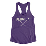 Florida Golf Women's Racerback Tank-Purple Rush-Allegiant Goods Co. Vintage Sports Apparel