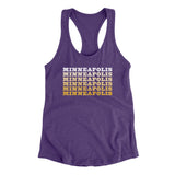Minneapolis Repeat Women's Racerback Tank-Allegiant Goods Co. Vintage Sports Apparel