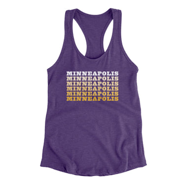 Minneapolis Repeat Women's Racerback Tank-Allegiant Goods Co. Vintage Sports Apparel