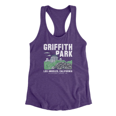 Griffith Park Women's Racerback Tank-Purple Rush-Allegiant Goods Co. Vintage Sports Apparel