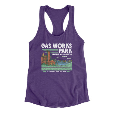 Gas Works Park Women's Racerback Tank-Allegiant Goods Co. Vintage Sports Apparel