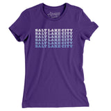 Salt Lake City Repeat Women's T-Shirt-Purple Rush-Allegiant Goods Co. Vintage Sports Apparel