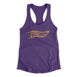 Baltimore Pennant Women's Racerback Tank-Allegiant Goods Co. Vintage Sports Apparel