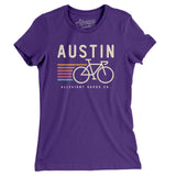 Austin Cycling Women's T-Shirt-Allegiant Goods Co. Vintage Sports Apparel
